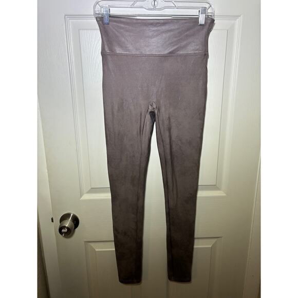 Spanx Women's Faux Leather Leggings Grayish brown size Large - Picture 5 of 5